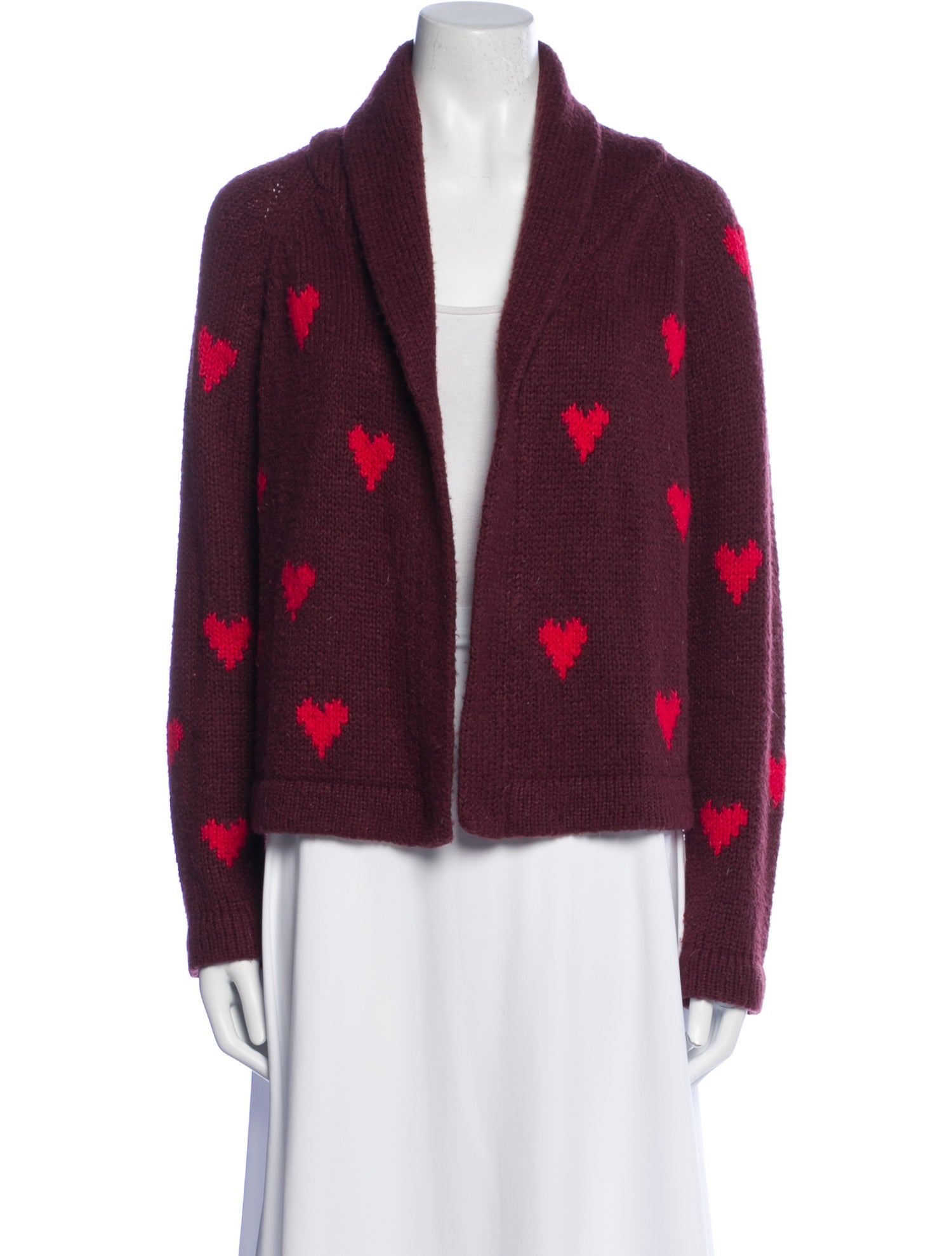 The Great Printed Open Front Sweater