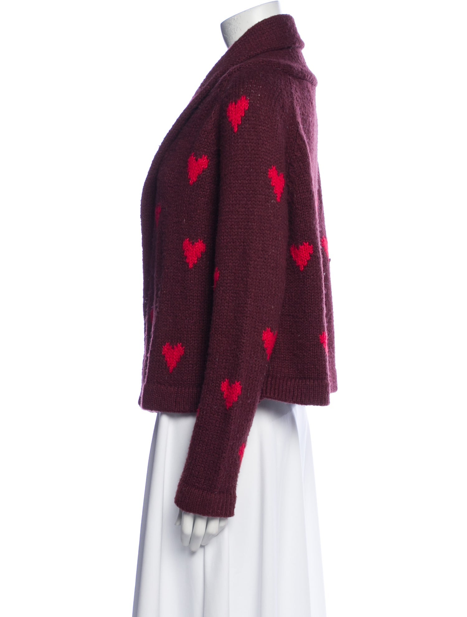 The Great Printed Open Front Sweater