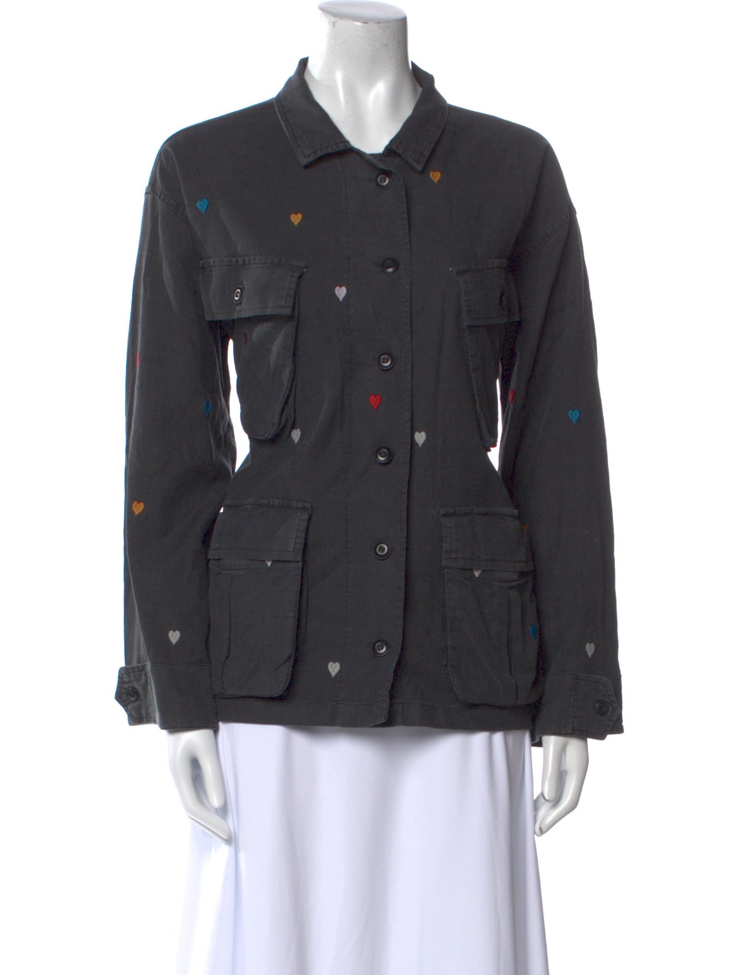 The Great Long Sleeve Button-Up Top