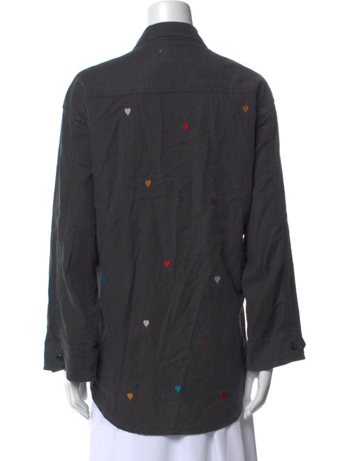 The Great Long Sleeve Button-Up Top