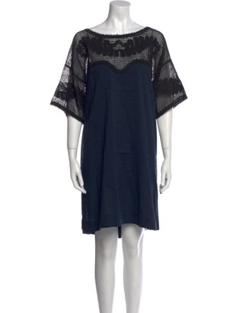 The Great Bateau Neckline Knee-Length Dress