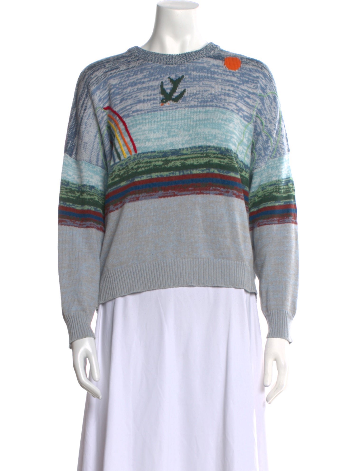 The Great Printed Crew Neck Sweater