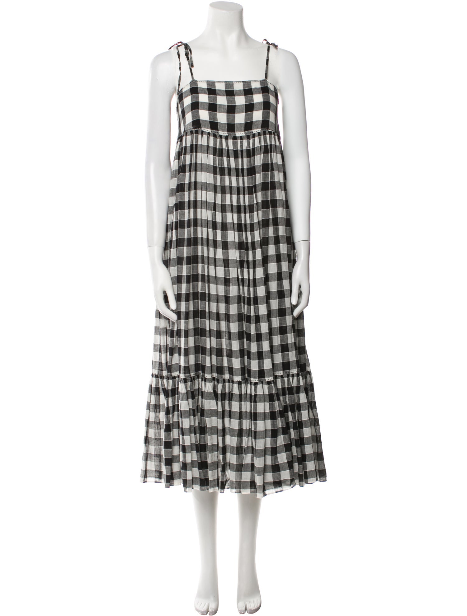 The Great Plaid Print Long Dress