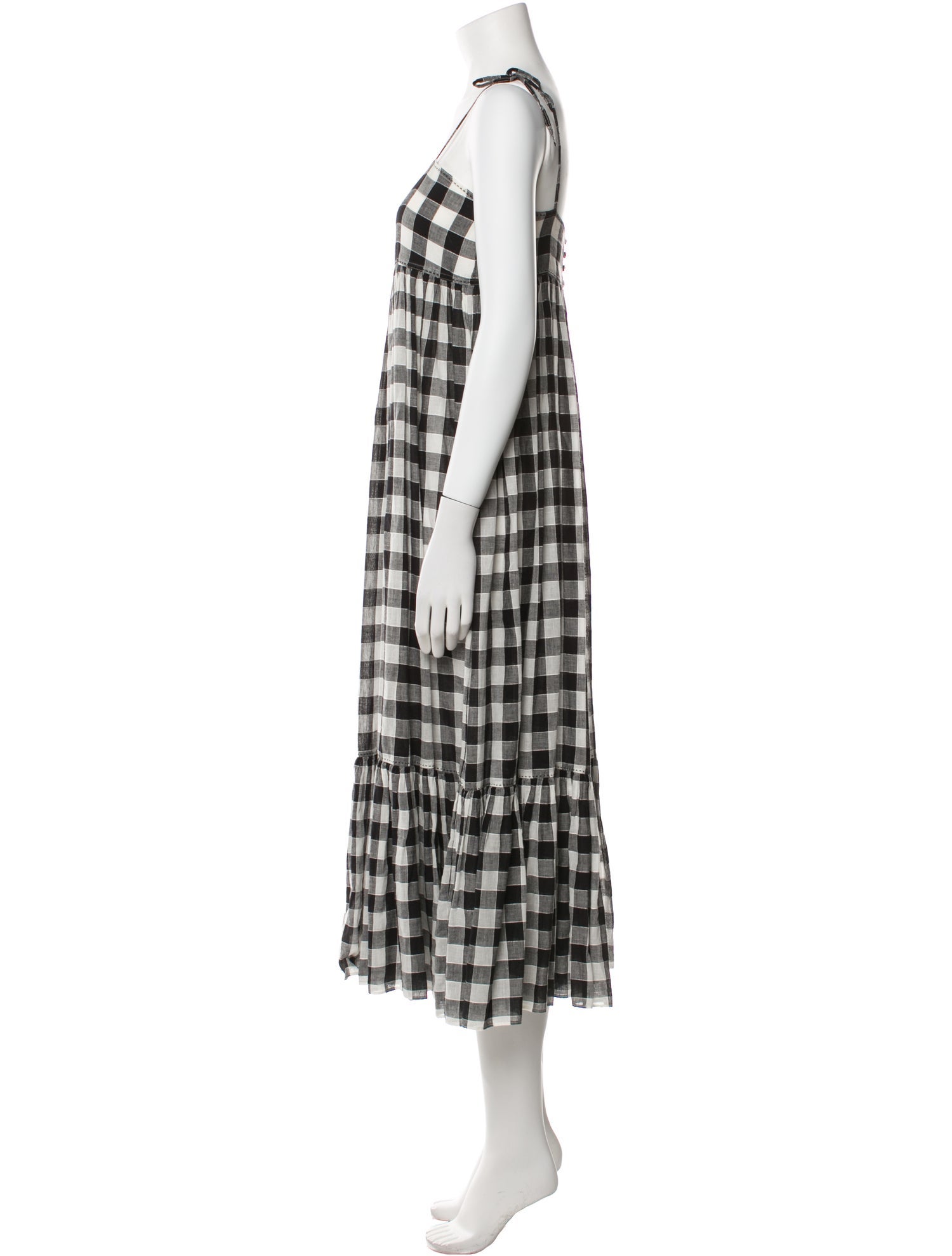 The Great Plaid Print Long Dress