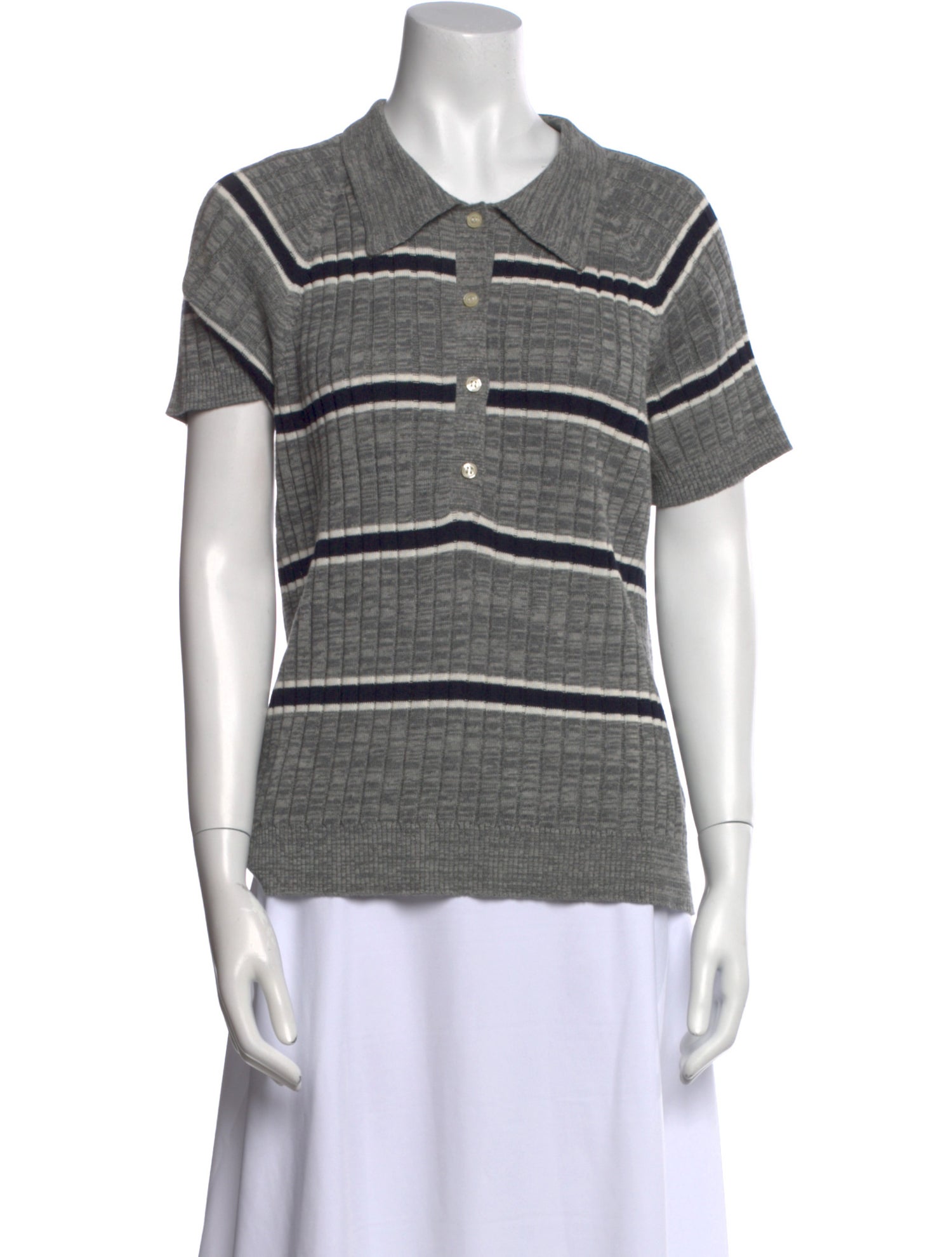 The Great Striped Crew Neck Sweater