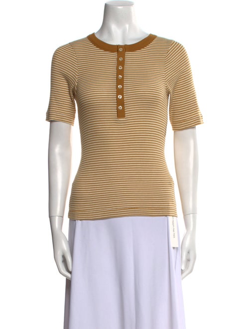 The Great Striped Crew Neck Polo