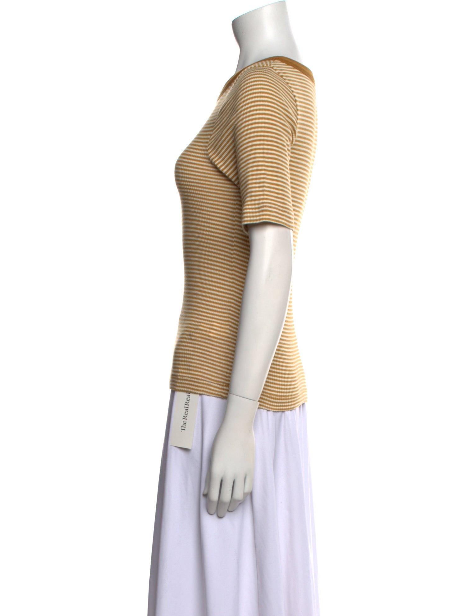 The Great Striped Crew Neck Polo