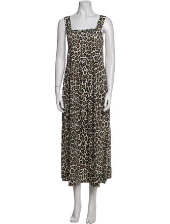 The Great Animal Print Long Dress