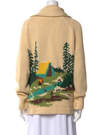 The Great Printed Open Front Sweater