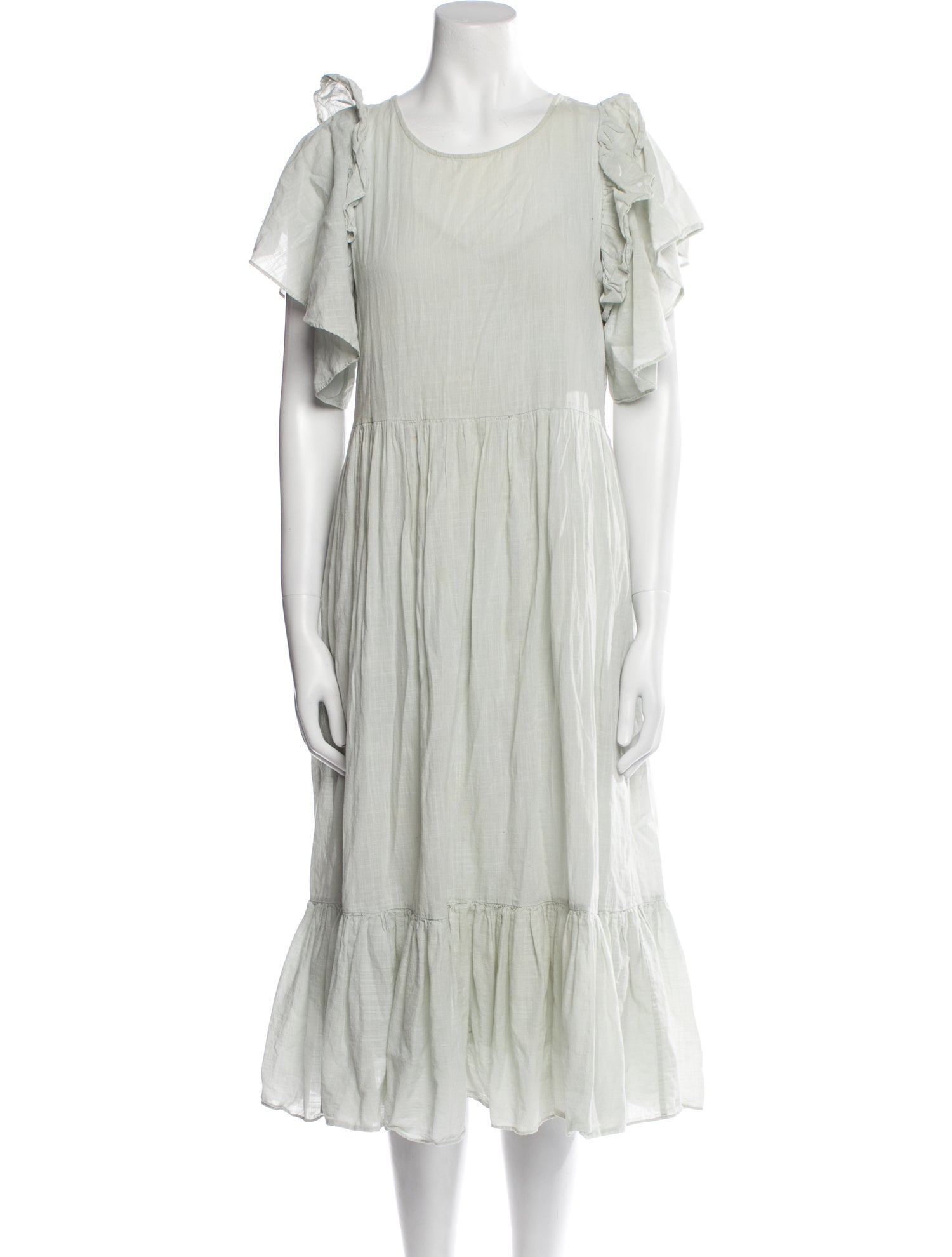 The Great Scoop Neck Midi Length Dress