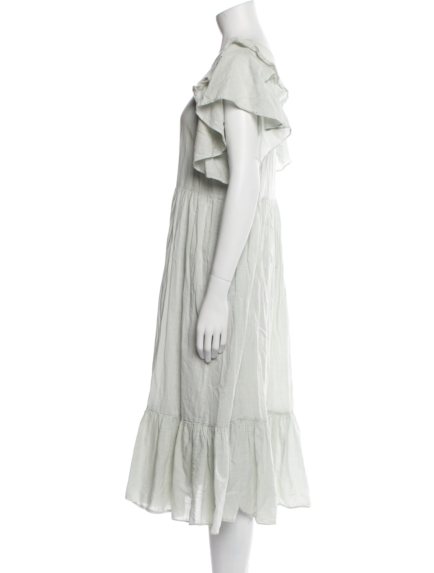 The Great Scoop Neck Midi Length Dress