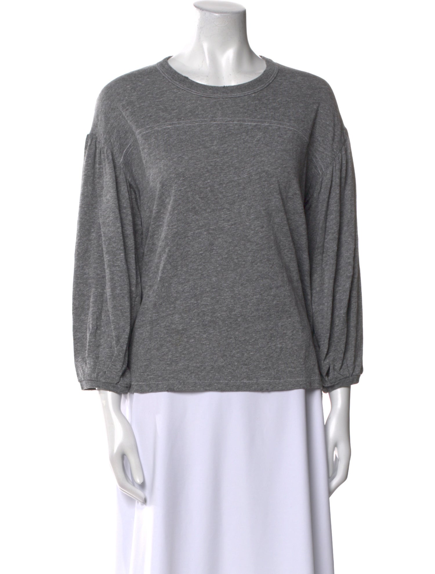 The Great Crew Neck Three-Quarter Sleeve Sweatshirt