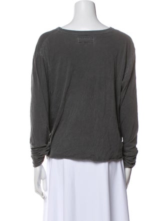 The Great Bateau Neckline Long Sleeve Crop Top