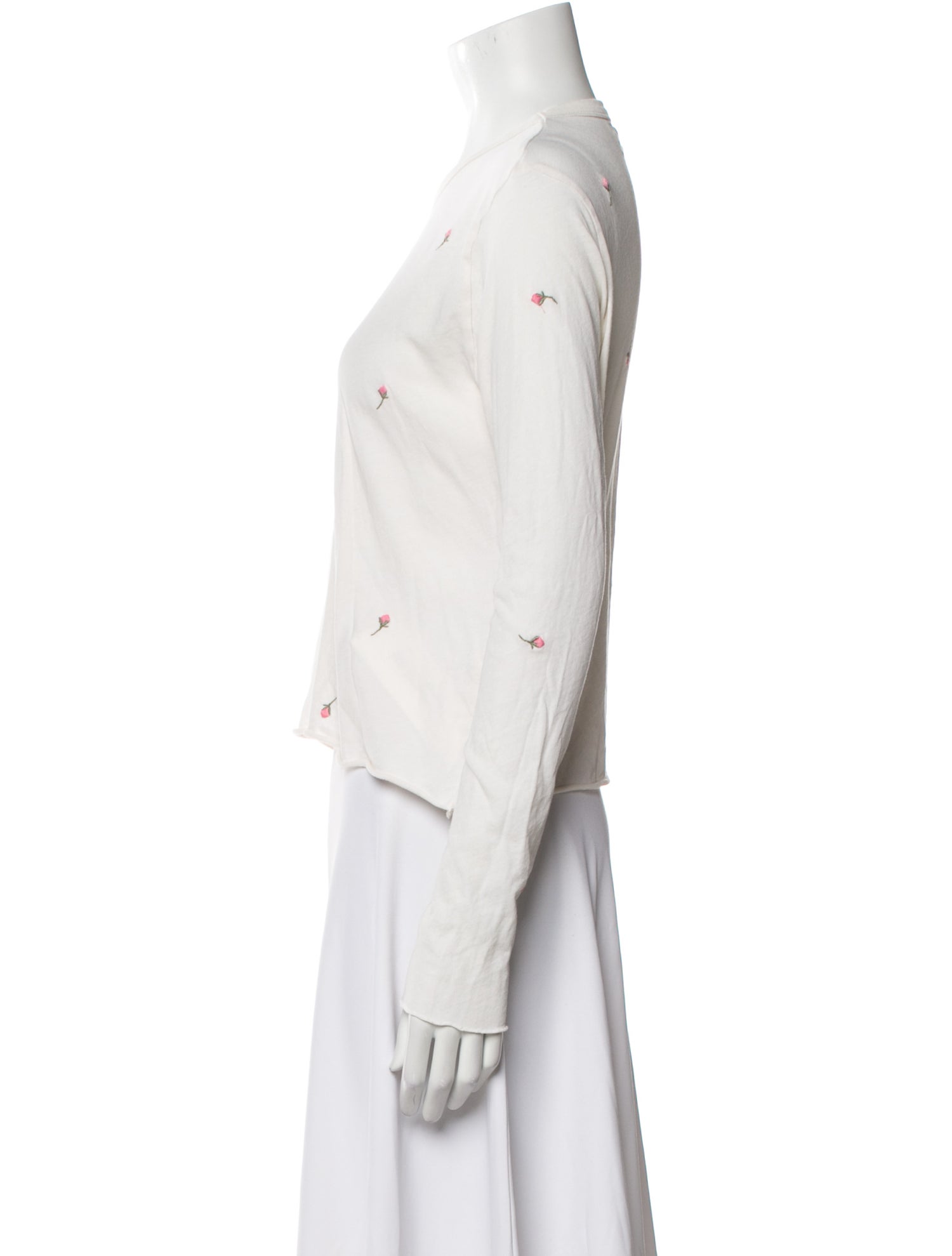 The Great Crew Neck Long Sleeve Crop Top