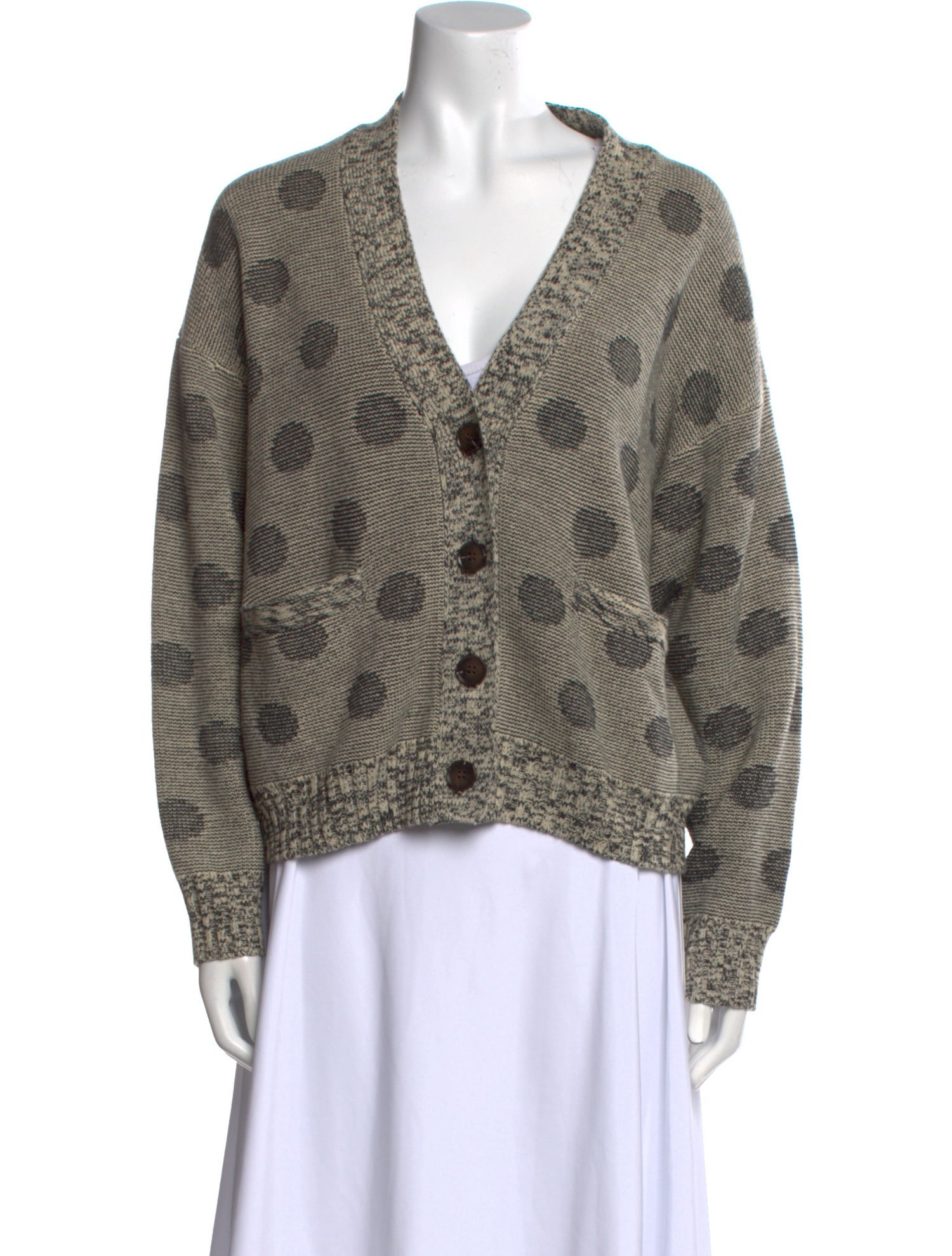 The Great Wool Polka Dot Print Sweater