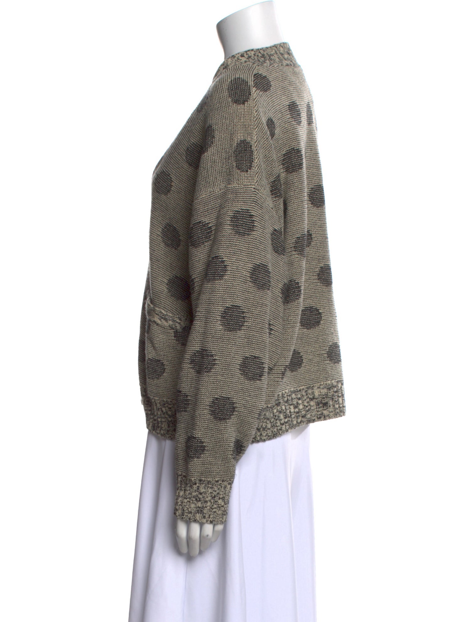 The Great Wool Polka Dot Print Sweater