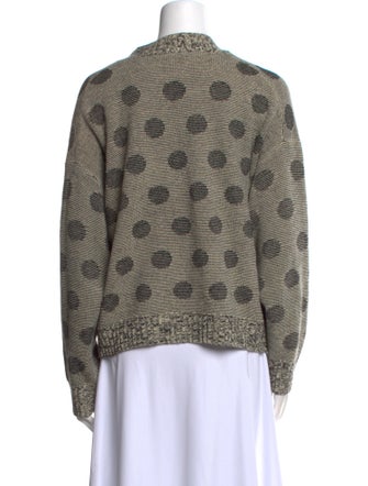 The Great Wool Polka Dot Print Sweater