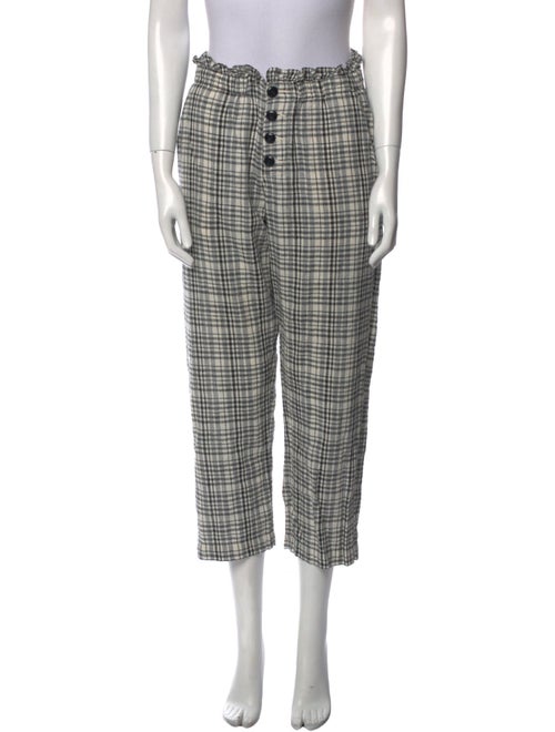 The Great Plaid Print Straight Leg Pants