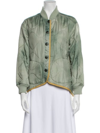 The Great Nylon Colorblock Pattern Bomber Jacket