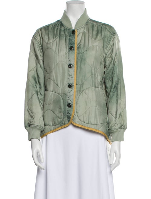 The Great Nylon Colorblock Pattern Bomber Jacket