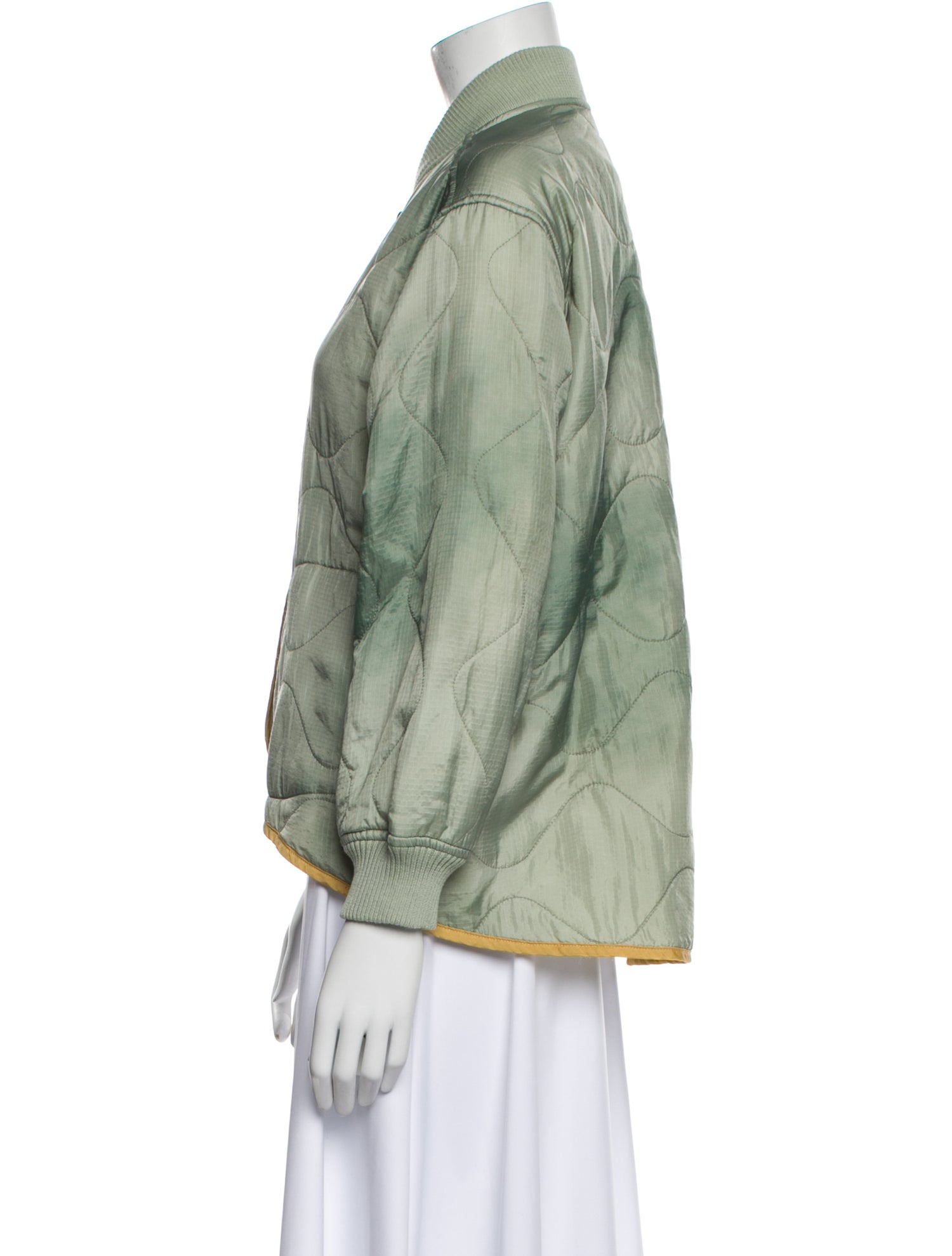 The Great Nylon Colorblock Pattern Bomber Jacket