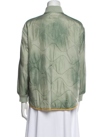 The Great Nylon Colorblock Pattern Bomber Jacket