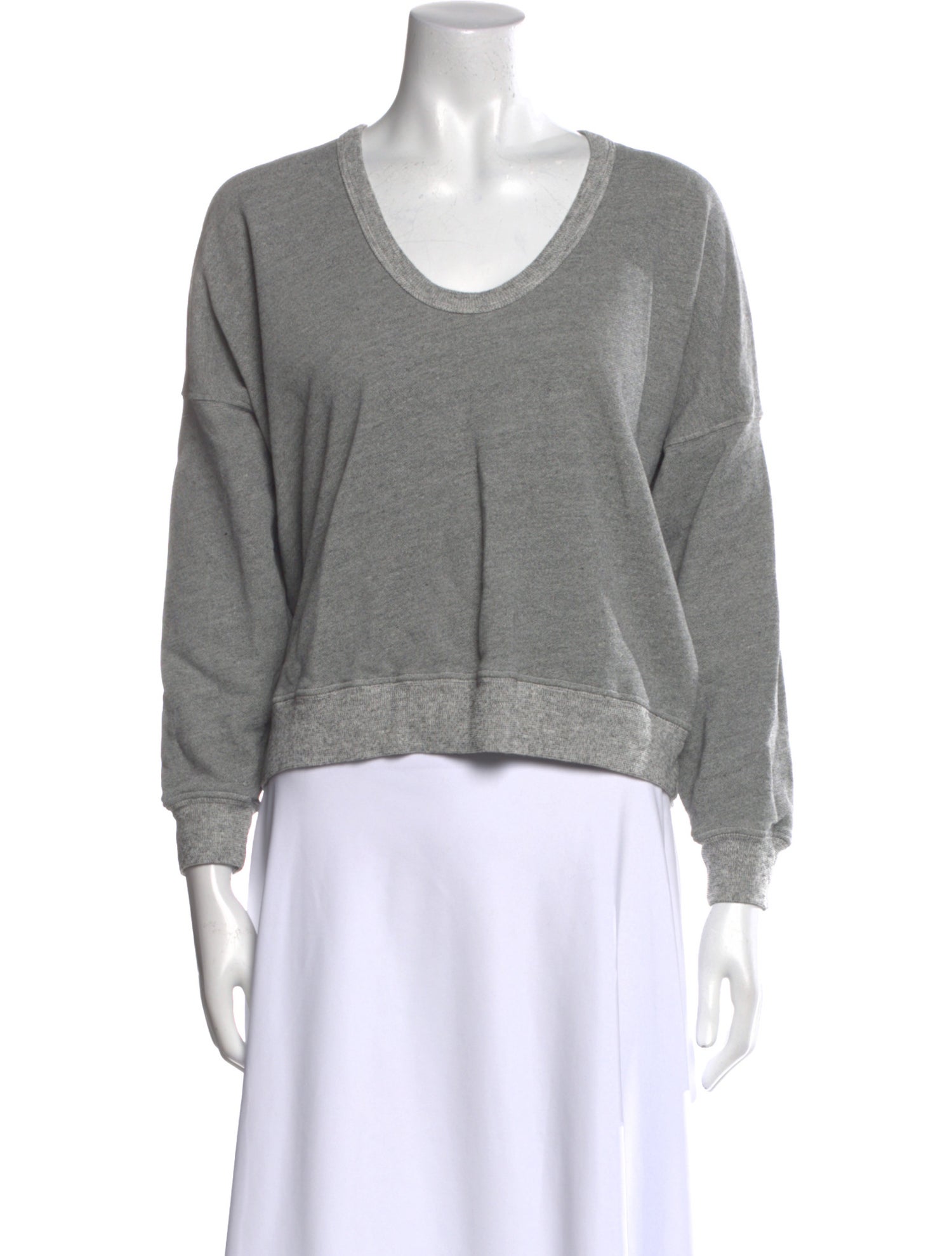 The Great Scoop Neck Long Sleeve Sweatshirt