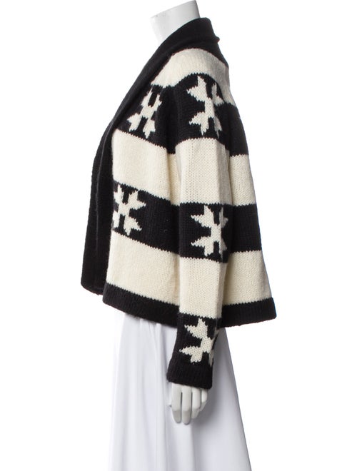 The Great Striped Open Front Sweater