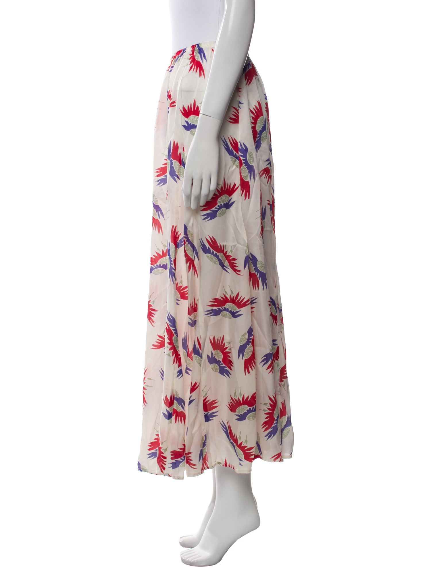 The Great Printed Midi Length Skirt