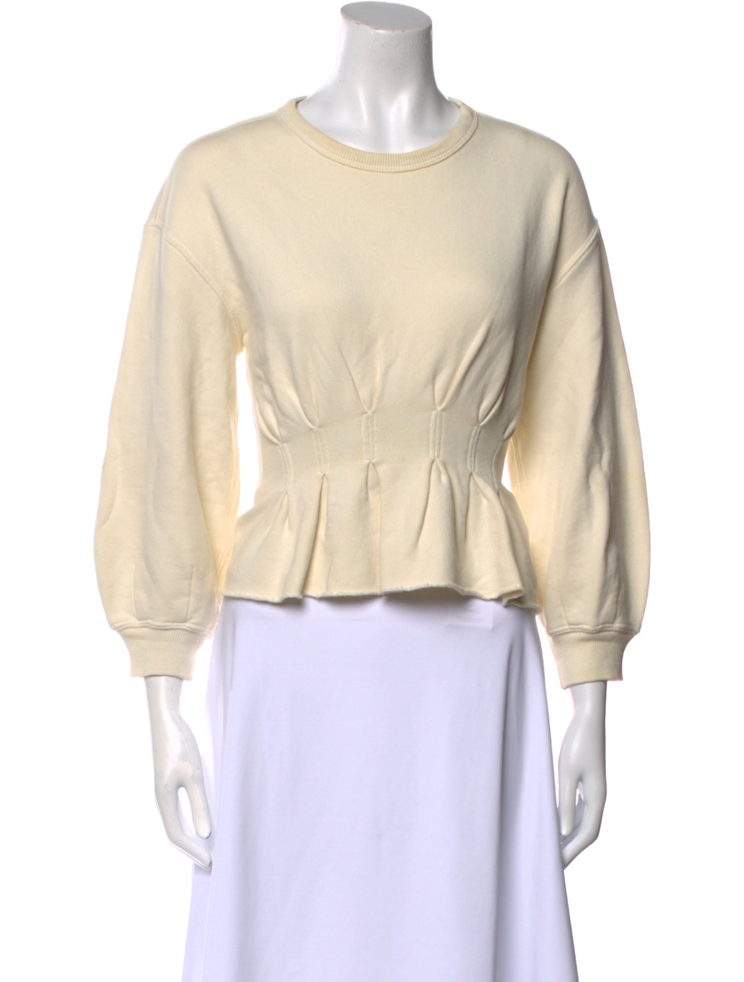 The Great Crew Neck Three-Quarter Sleeve Sweatshirt