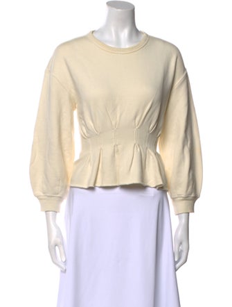 The Great Crew Neck Three-Quarter Sleeve Sweatshirt