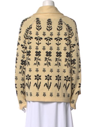 The Great Printed V-Neck Sweater