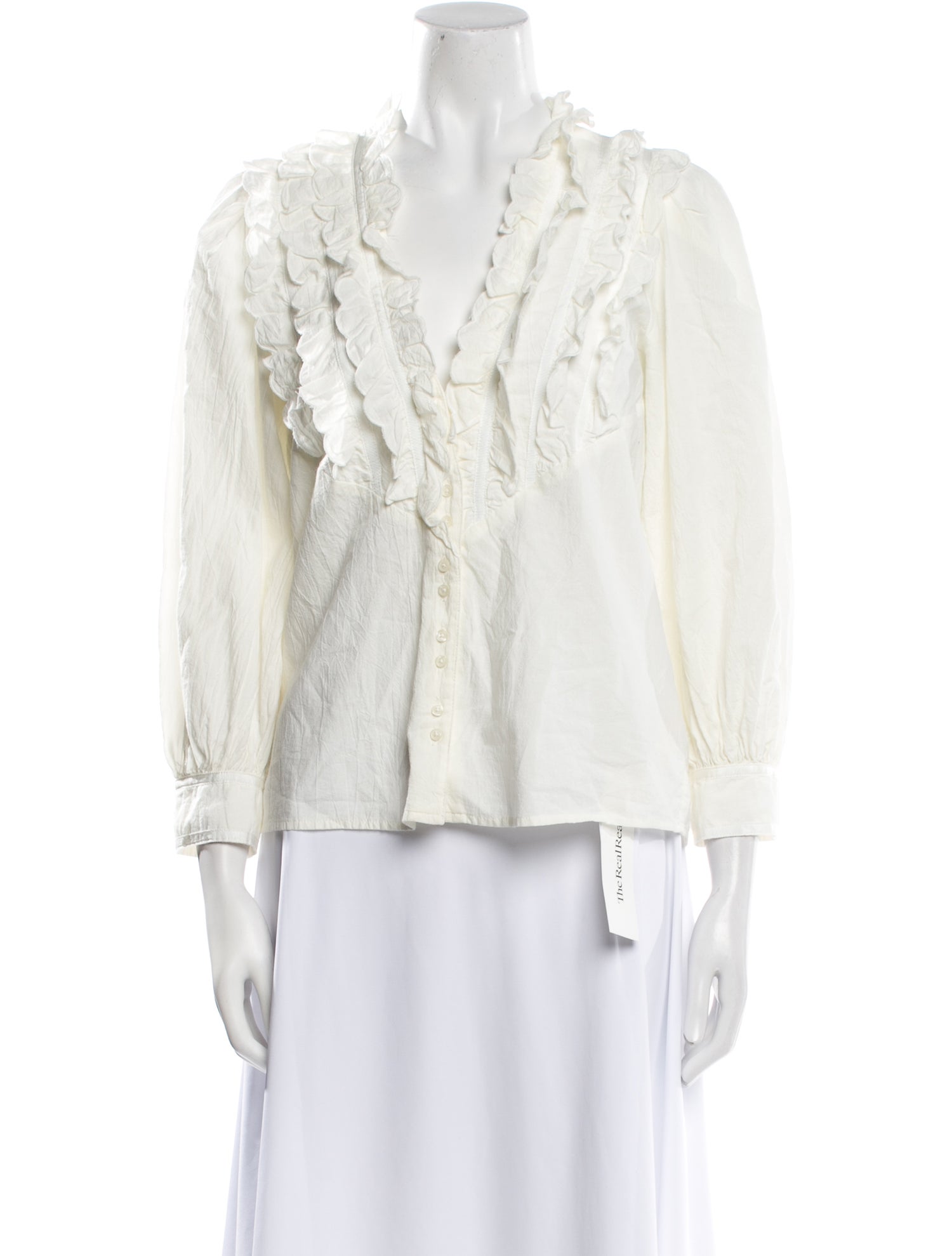 The Great V-Neck Long Sleeve Blouse