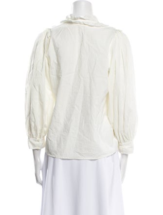 The Great V-Neck Long Sleeve Blouse