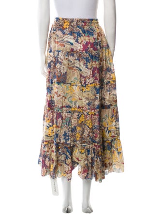 The Great Floral Print Midi Length Skirt