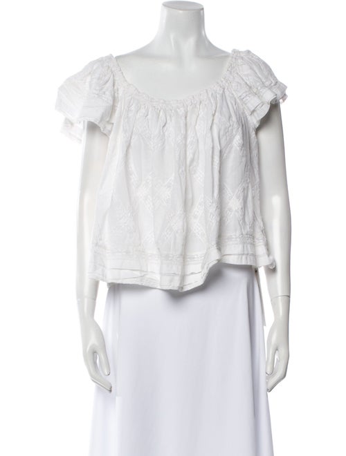 The Great Off-The-Shoulder Short Sleeve Crop Top