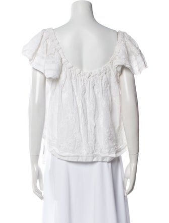 The Great Off-The-Shoulder Short Sleeve Crop Top