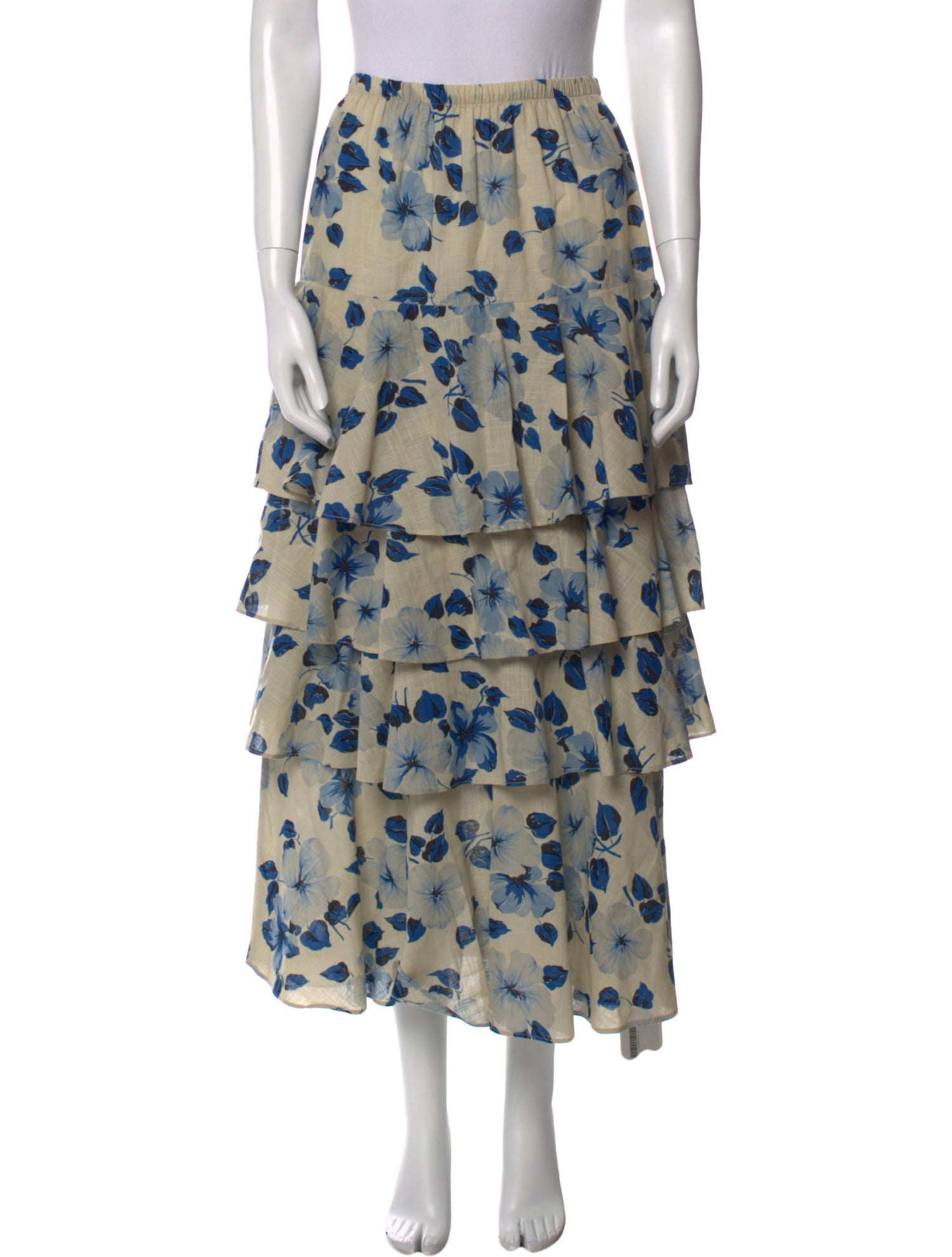 The Great Floral Print Midi Length Skirt