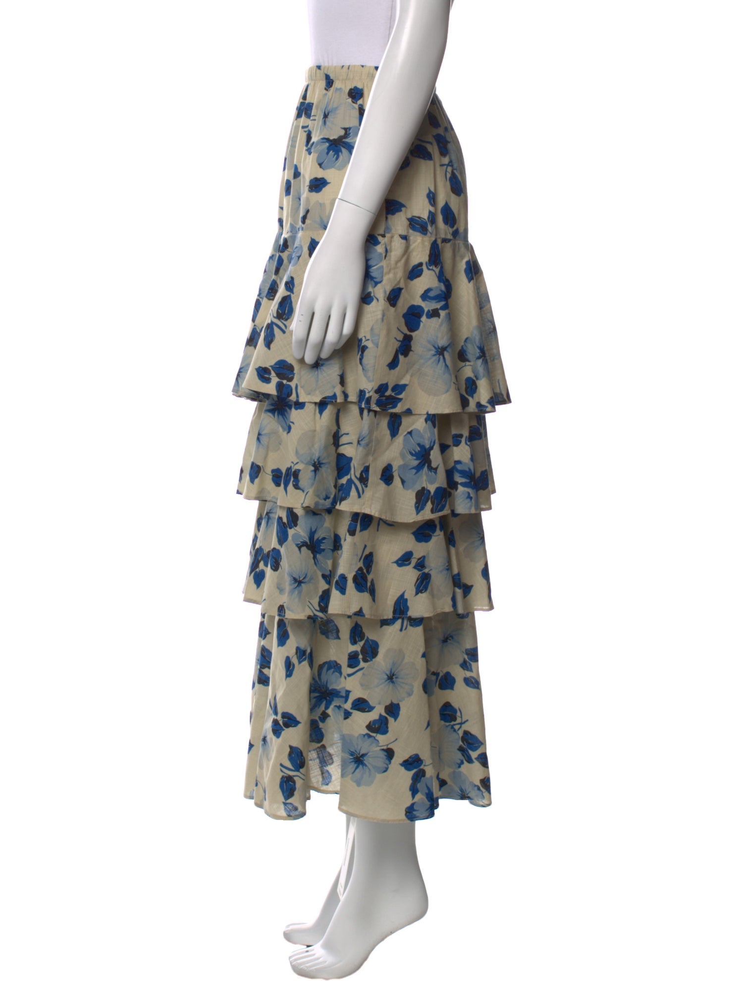 The Great Floral Print Midi Length Skirt