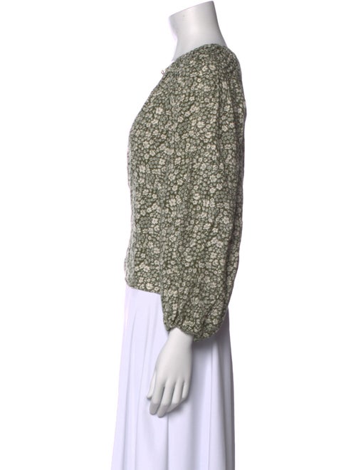 The Great Linen Floral Print Crop Top