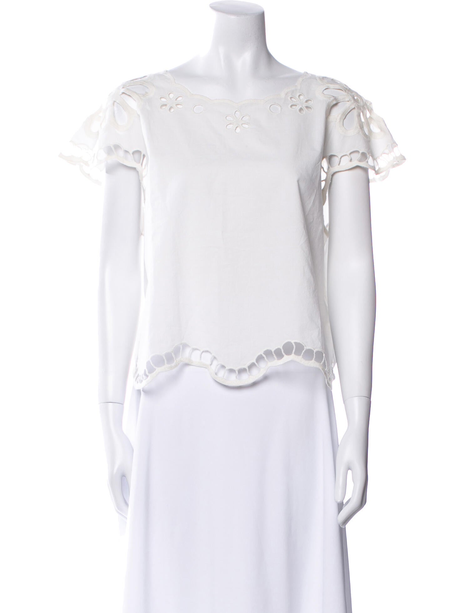 The Great Bateau Neckline Short Sleeve Blouse