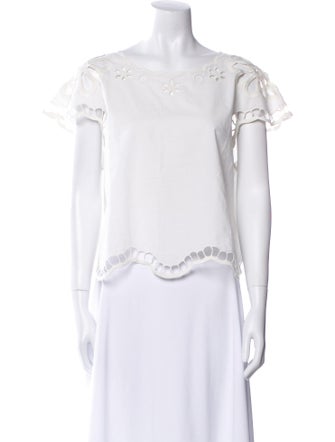 The Great Bateau Neckline Short Sleeve Blouse