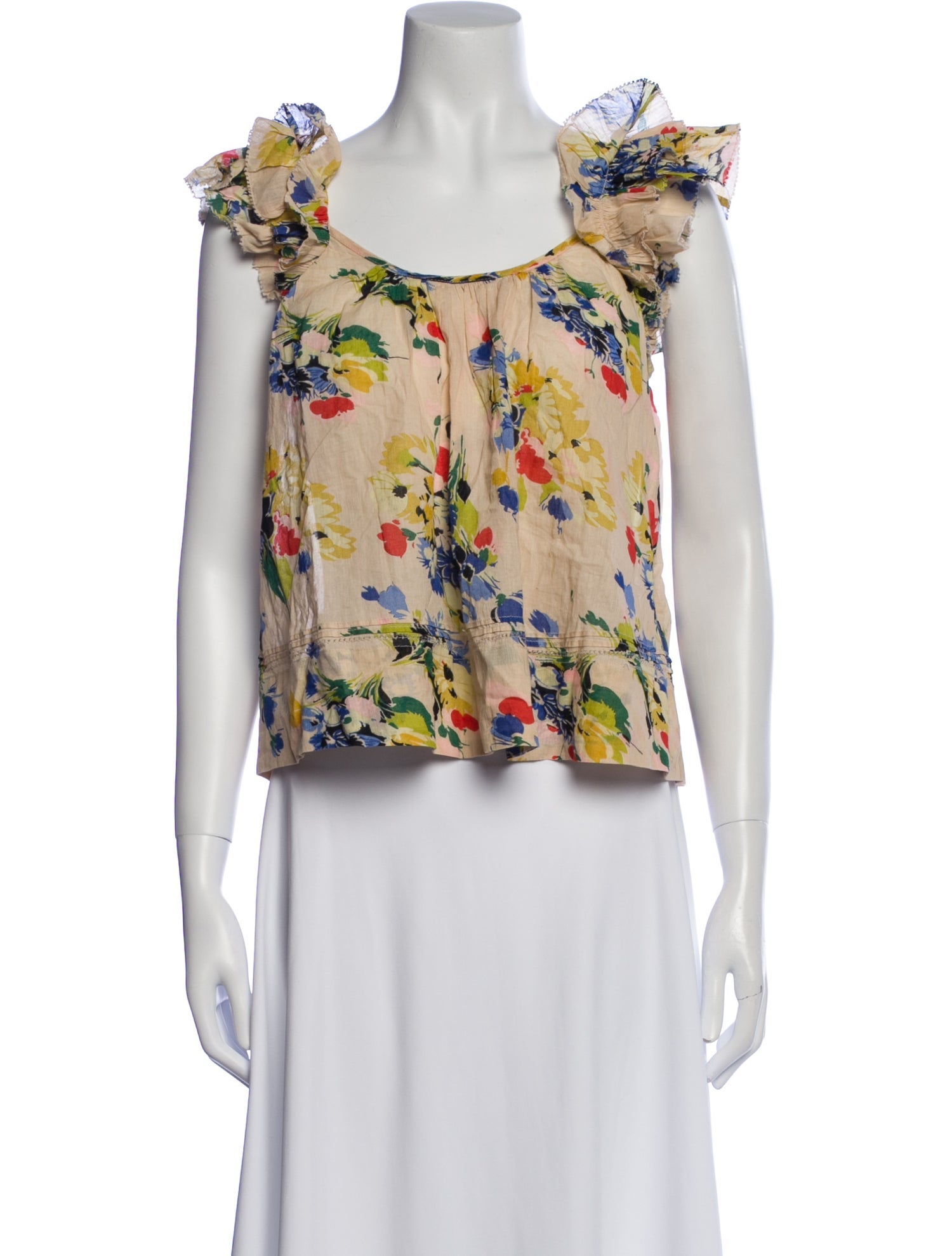 The Great Floral Print Scoop Neck Blouse