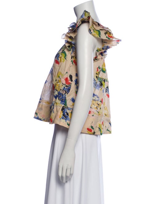 The Great Floral Print Scoop Neck Blouse