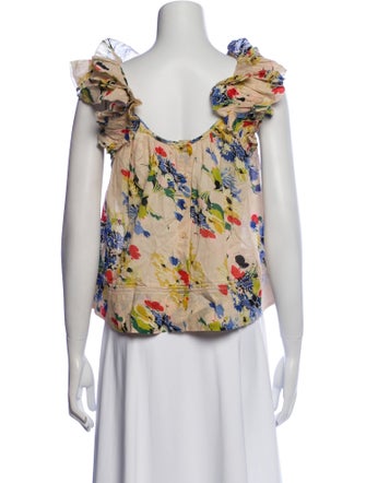 The Great Floral Print Scoop Neck Blouse