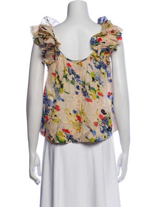 The Great Floral Print Scoop Neck Blouse