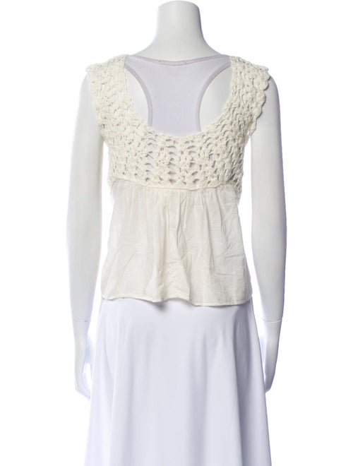 The Great Scoop Neck Sleeveless Crop Top