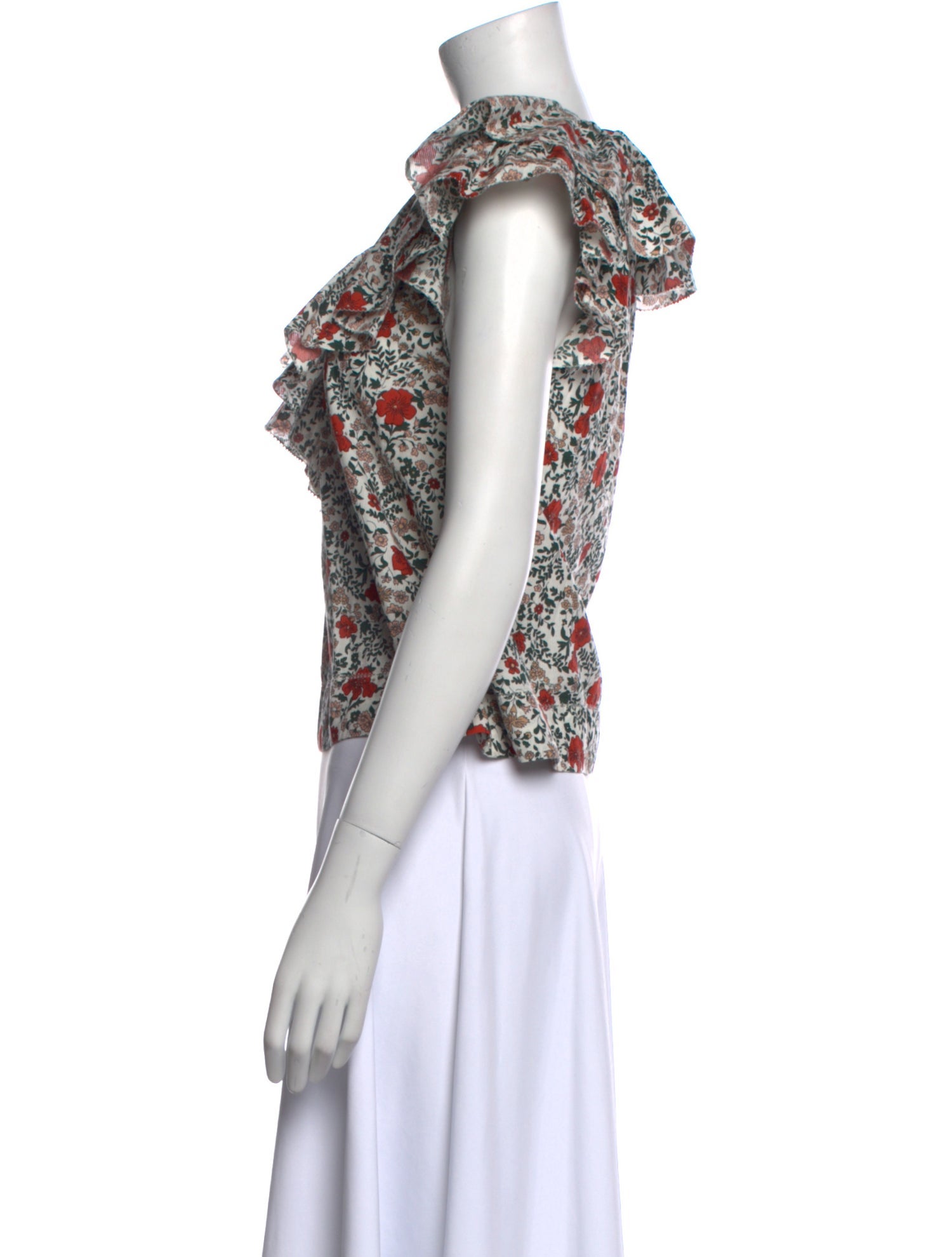 The Great Floral Print V-Neck Blouse