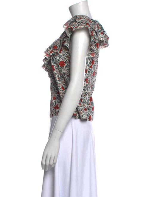 The Great Floral Print V-Neck Blouse