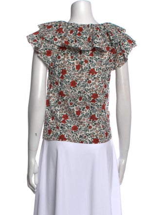 The Great Floral Print V-Neck Blouse